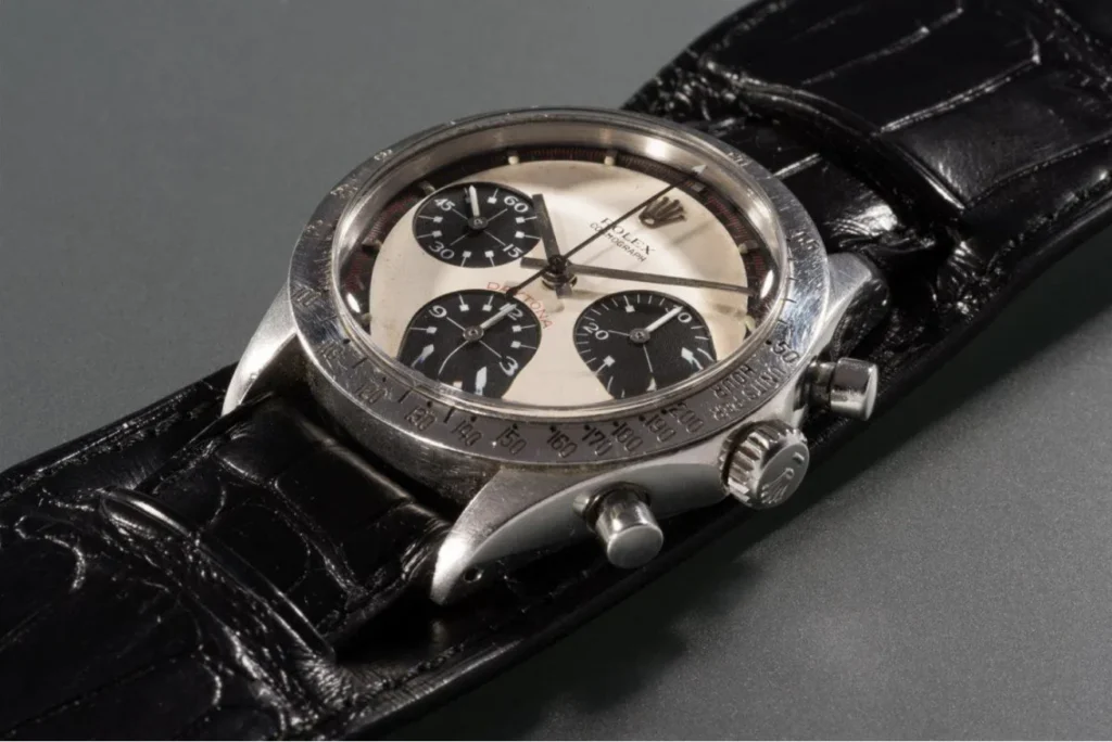  Paul Newman's own Rolex Daytona Reference 6239. It was auctioned for $17,752,500. 
