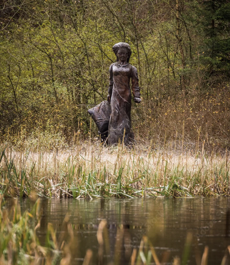  Frau Holle statue on the Meißner 