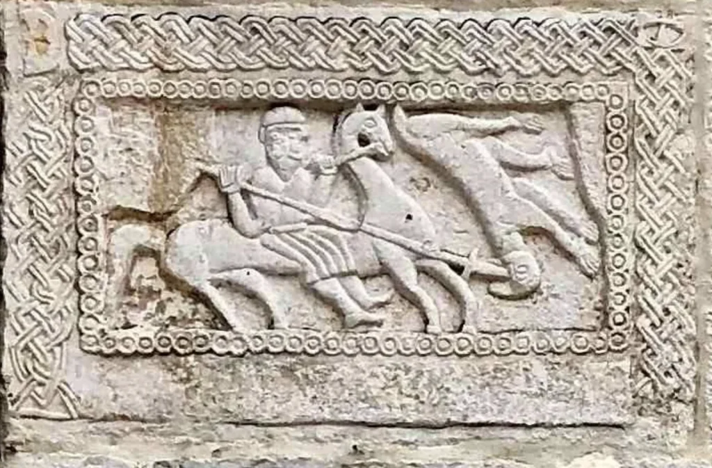   Relief of Perun battling Veles, Zrnovnica, Croatia  