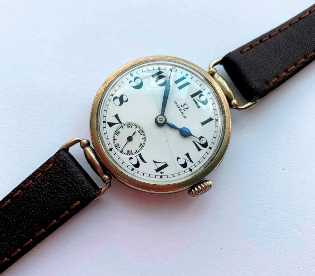   Omega Trench Watch, designed for officers.  
