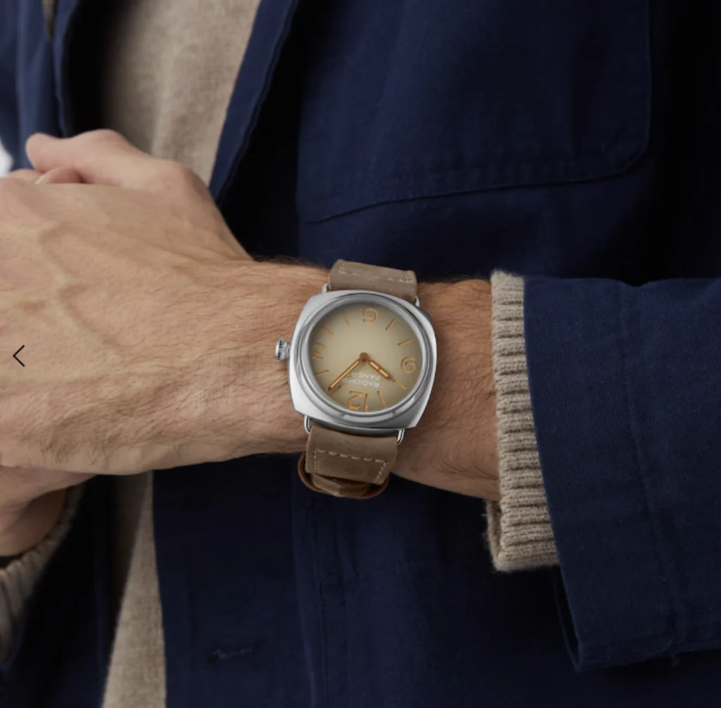  Panerai Radiomir Tre Giorni Manual Winding,  photo courtesy of WatchesOfSwitzerland.co.uk  