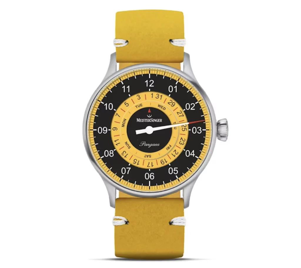   MeisterSinger Pangaea Day Date - Black/Yellow  