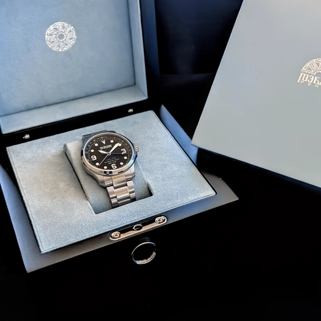 Veles Midnight Black in its presentation box