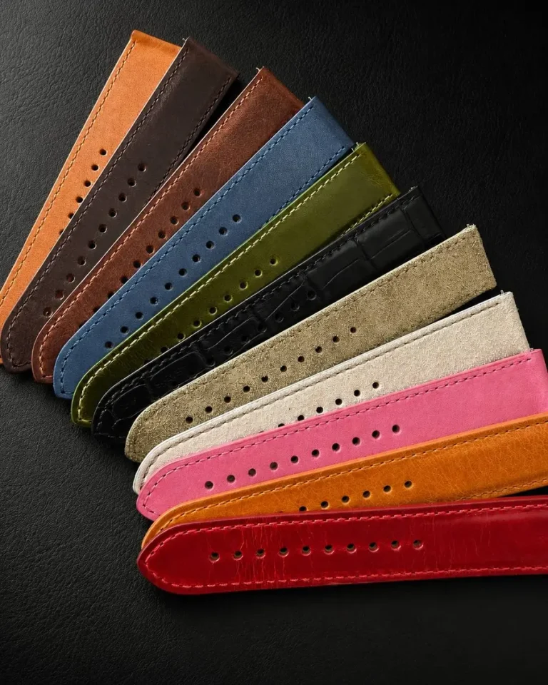 Perun quick-release leather straps in eleven colourways