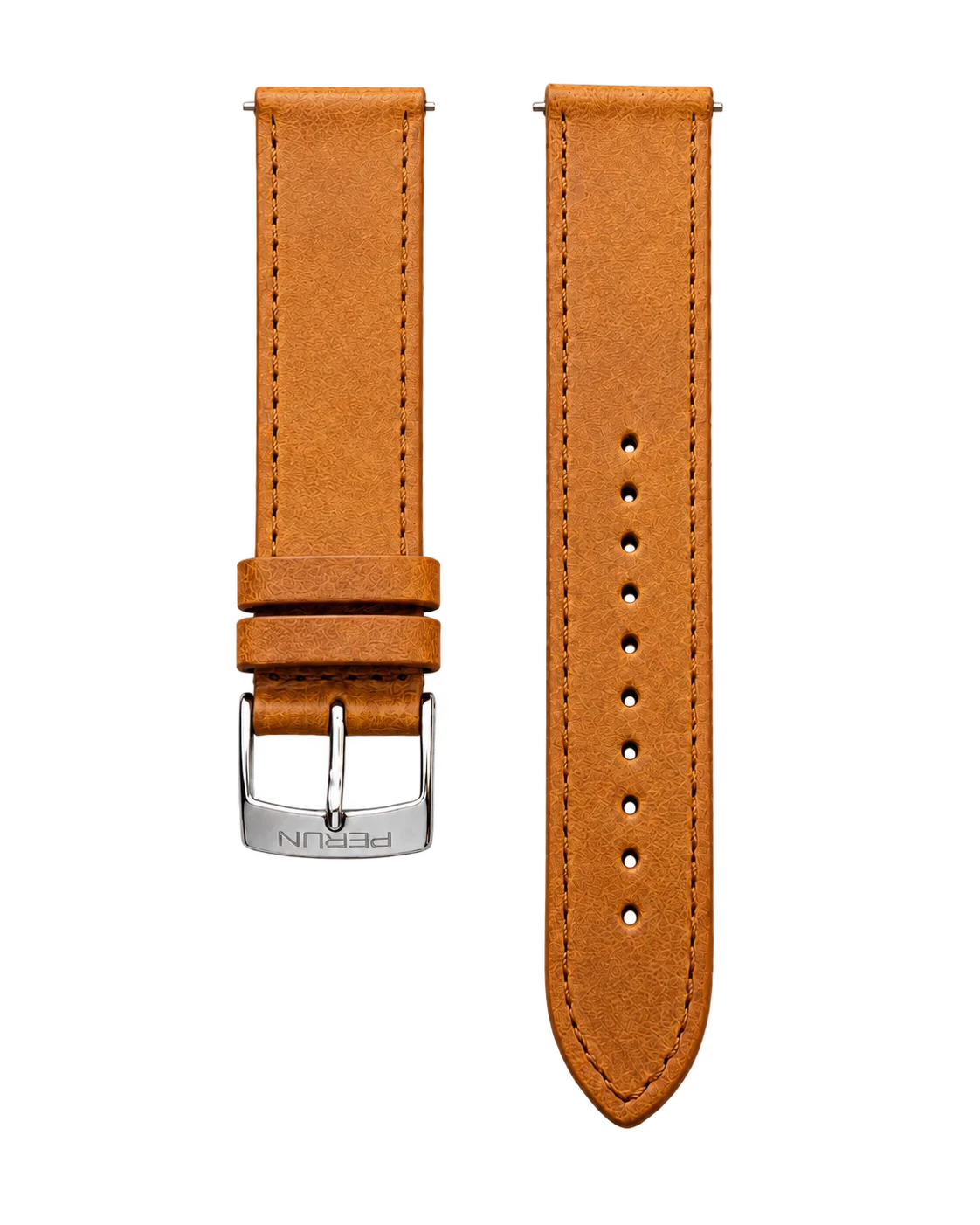 Perun matte cognac leather strap