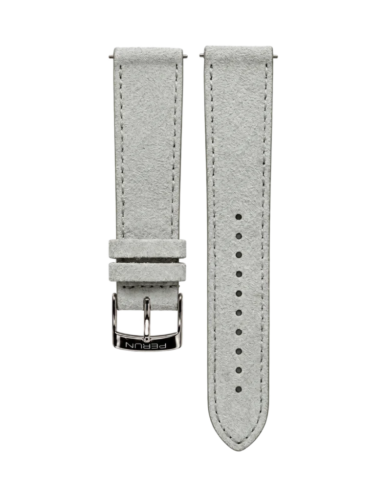 Perun light grey suede strap