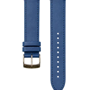 Perun marine blue leather strap
