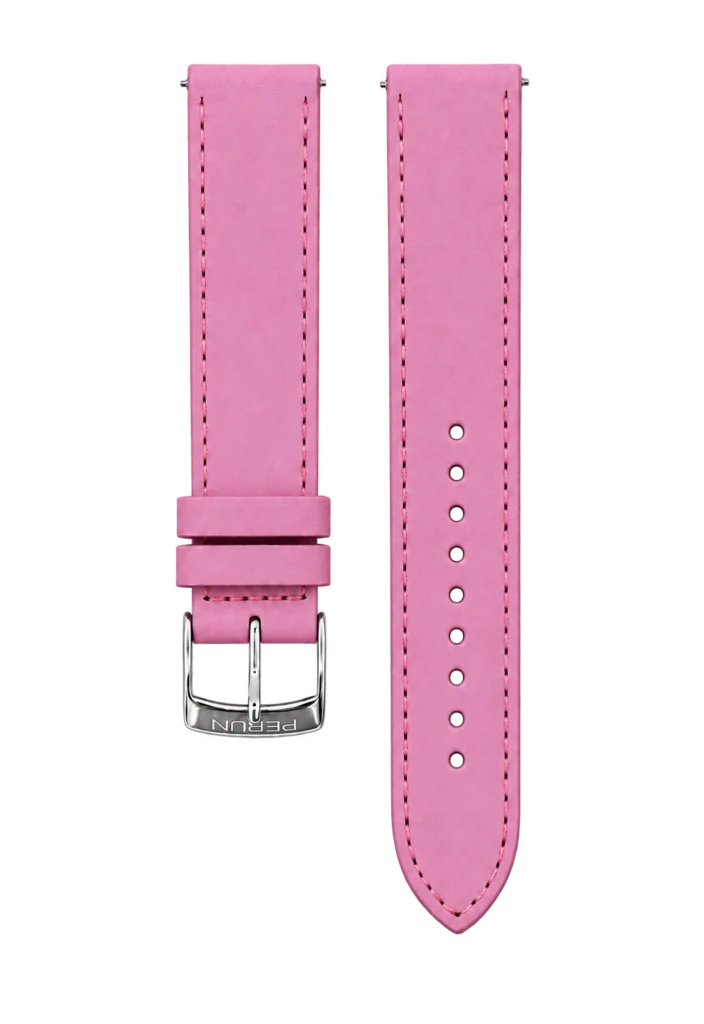 Perun pink leather strap