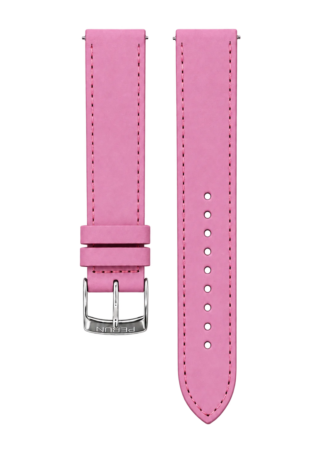 Perun pink leather strap