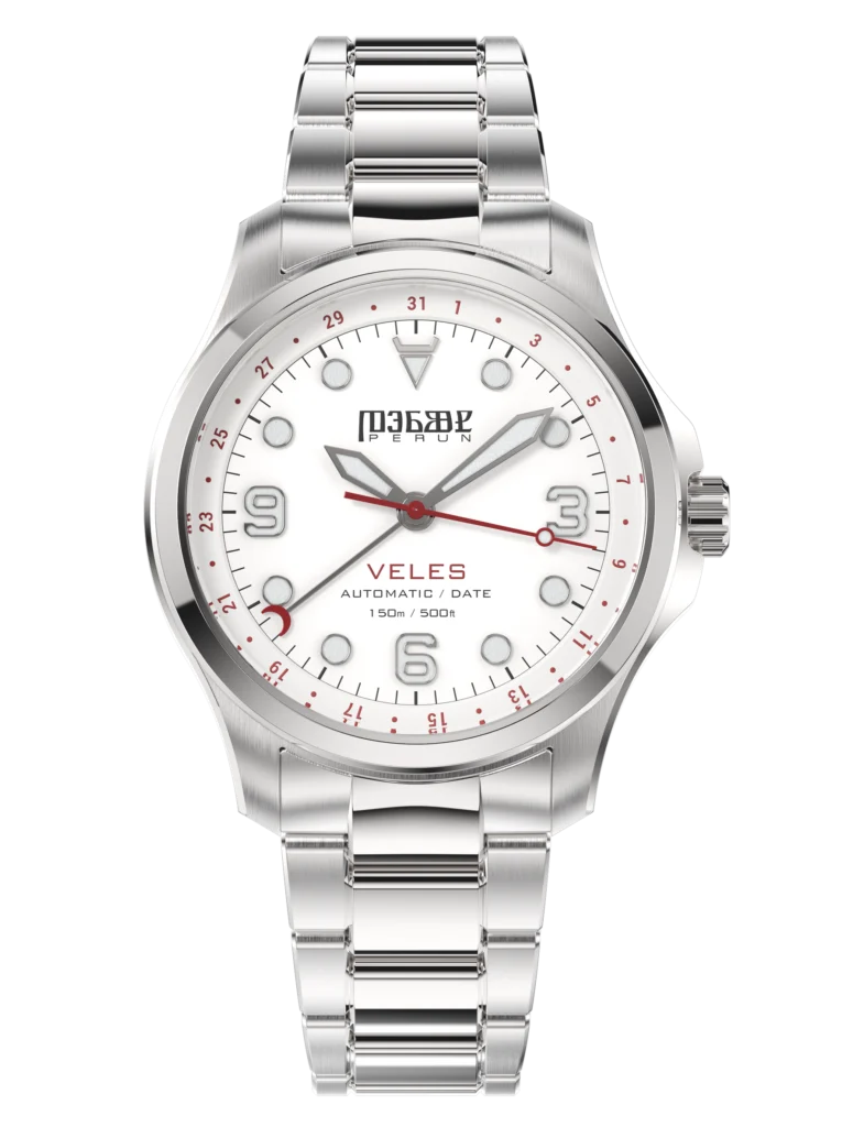 Veles Pearl White watch